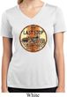 Ladies Shirt Last Stop Moisture Wicking V-neck Tee