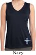 Ladies Shirt Legend Lives Crest Bottom Print Sleeveless Moisture Tee