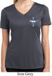 Ladies Shirt Legend Lives Crest Moisture Wicking V-neck Tee T-Shirt