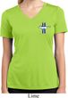 Ladies Shirt Legend Lives Crest Moisture Wicking V-neck Tee T-Shirt