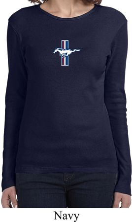 Ladies Shirt Legend Lives Crest Small Print Long Sleeve Tee T-Shirt