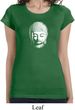Ladies Shirt Little Buddha Head Longer Length Tee T-Shirt