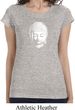 Ladies Shirt Little Buddha Head Longer Length Tee T-Shirt