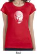 Ladies Shirt Little Buddha Head Longer Length Tee T-Shirt