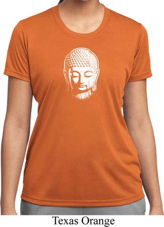 Ladies Shirt Little Buddha Head Moisture Wicking Tee T-Shirt