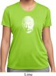 Ladies Shirt Little Buddha Head Moisture Wicking Tee T-Shirt