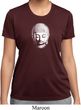 Ladies Shirt Little Buddha Head Moisture Wicking Tee T-Shirt
