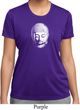 Ladies Shirt Little Buddha Head Moisture Wicking Tee T-Shirt