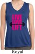 Ladies Shirt Live Love Lift Sleeveless Moisture Wicking Tee T-Shirt
