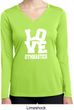 Ladies Shirt Love Gymnastics Dry Wicking Long Sleeve Tee T-Shirt