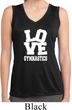 Ladies Shirt Love Gymnastics Sleeveless Moisture Wicking Tee T-Shirt
