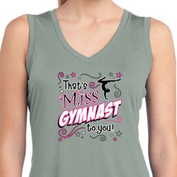 Ladies Shirt Miss Gymnast To You Sleeveless Moisture Wicking Tee