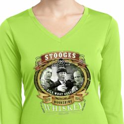 Ladies Shirt Moonshine Whiskey Dry Wicking Long Sleeve Tee