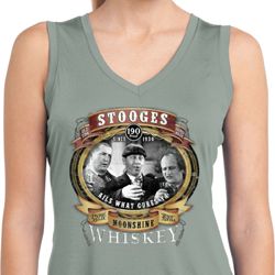 Ladies Shirt Moonshine Whiskey Sleeveless Moisture Wicking Tee