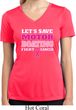 Ladies Shirt Motor Boating Moisture Wicking V-neck Tee T-Shirt