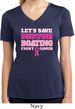 Ladies Shirt Motor Boating Moisture Wicking V-neck Tee T-Shirt