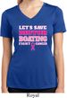 Ladies Shirt Motor Boating Moisture Wicking V-neck Tee T-Shirt