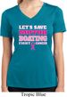 Ladies Shirt Motor Boating Moisture Wicking V-neck Tee T-Shirt