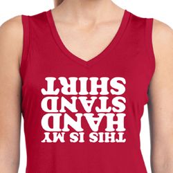 Ladies Shirt My Handstand Shirt Sleeveless Moisture Wicking Tee