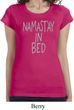 Ladies Shirt Namastay In Bed Longer Length Tee T-Shirt