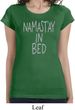 Ladies Shirt Namastay In Bed Longer Length Tee T-Shirt