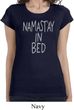 Ladies Shirt Namastay In Bed Longer Length Tee T-Shirt