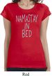 Ladies Shirt Namastay In Bed Longer Length Tee T-Shirt
