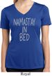 Ladies Shirt Namastay In Bed Moisture Wicking V-neck Tee