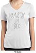 Ladies Shirt Namastay In Bed Moisture Wicking V-neck Tee