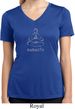 Ladies Shirt Namaste Lotus Pose Moisture Wicking V-neck Tee T-Shirt