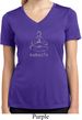Ladies Shirt Namaste Lotus Pose Moisture Wicking V-neck Tee T-Shirt