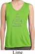 Ladies Shirt Namaste Lotus Pose Sleeveless Moisture Wicking T-Shirt