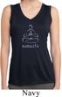 Ladies Shirt Namaste Lotus Pose Sleeveless Moisture Wicking T-Shirt