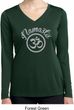 Ladies Shirt Namaste Om Dry Wicking Long Sleeve Tee