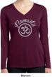 Ladies Shirt Namaste Om Dry Wicking Long Sleeve Tee