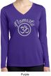 Ladies Shirt Namaste Om Dry Wicking Long Sleeve Tee