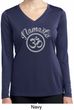 Ladies Shirt Namaste Om Dry Wicking Long Sleeve Tee