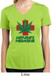 Ladies Shirt Natures Medicine Moisture Wicking V-neck Tee T-Shirt