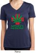 Ladies Shirt Natures Medicine Moisture Wicking V-neck Tee T-Shirt