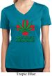 Ladies Shirt Natures Medicine Moisture Wicking V-neck Tee T-Shirt