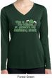 Ladies Shirt Official Drinking Shirt Dry Wicking Long Sleeve Tee