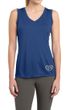 Ladies Shirt OM Heart Bottom Print Sleeveless Moisture Wicking Tee