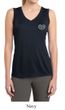 Ladies Shirt OM Heart Pocket Print Sleeveless Moisture Wicking Tee