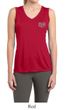 Ladies Shirt OM Heart Pocket Print Sleeveless Moisture Wicking Tee