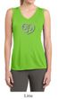 Ladies Shirt OM Heart Sleeveless Moisture Wicking Tee T-Shirt