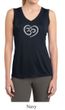 Ladies Shirt OM Heart Sleeveless Moisture Wicking Tee T-Shirt