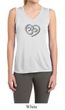 Ladies Shirt OM Heart Sleeveless Moisture Wicking Tee T-Shirt