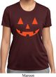 Ladies Shirt Orange Jack O Lantern Moisture Wicking Tee T-Shirt