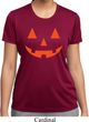 Ladies Shirt Orange Jack O Lantern Moisture Wicking Tee T-Shirt