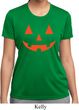 Ladies Shirt Orange Jack O Lantern Moisture Wicking Tee T-Shirt